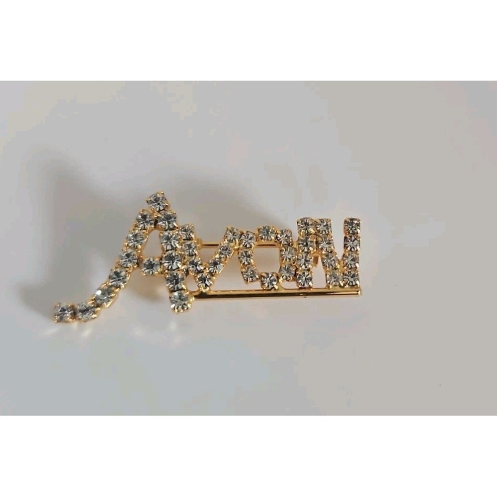 AVON Rhinestone Broach/Pin 2"‎ Rep Pin Seller Vintage
